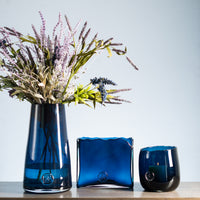 Medallion Vase, Blue