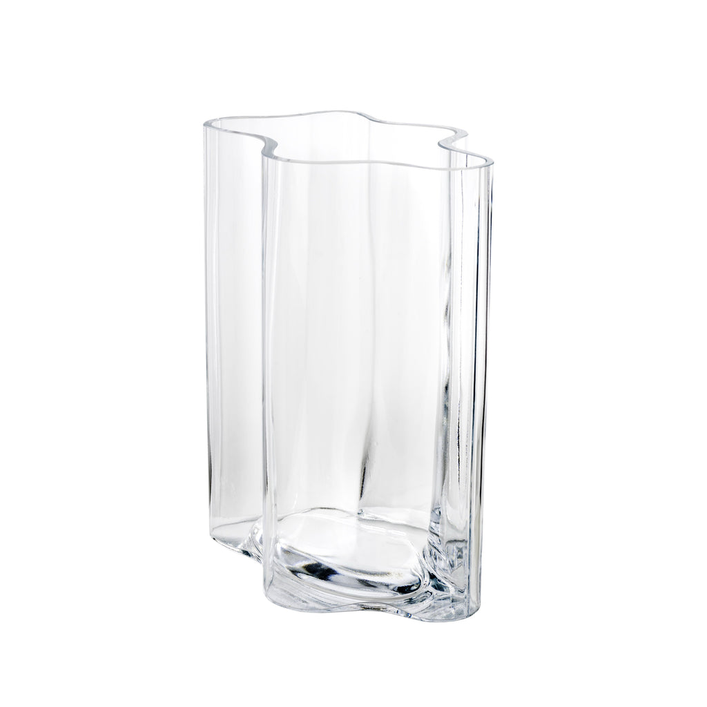 164572 Abigails Wholesale Home Décor Glassware Vases Boomerang Vase, Medium Boomerang