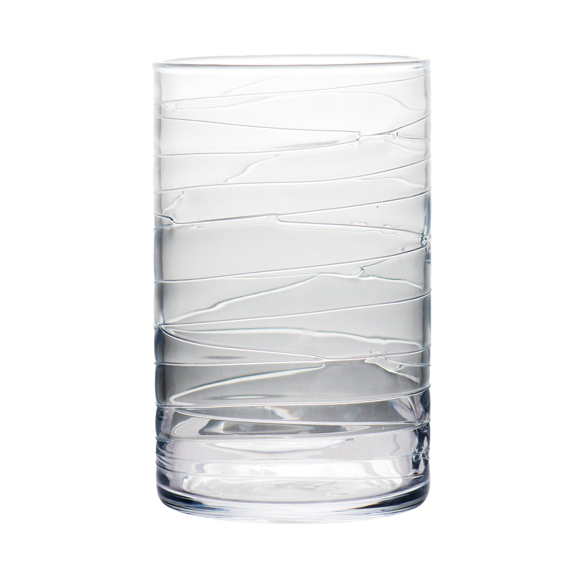 164583 Abigails Wholesale Home Décor Glassware Hurricanes Clear Hurricane with Swirl Large