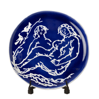 Pablo Round Blue & White Platter