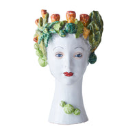 Ceramic Head Vase, Succulent Decor