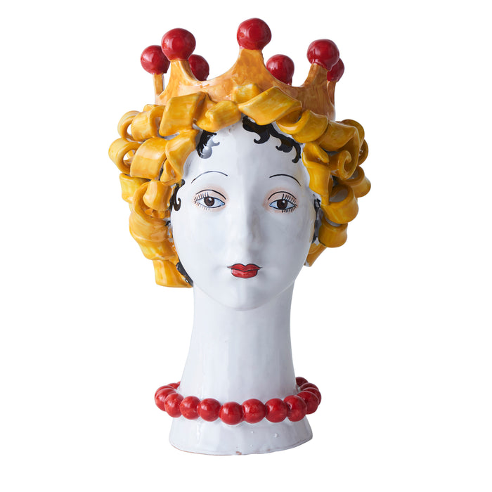 Ceramic Head Vase, Pasta Decor