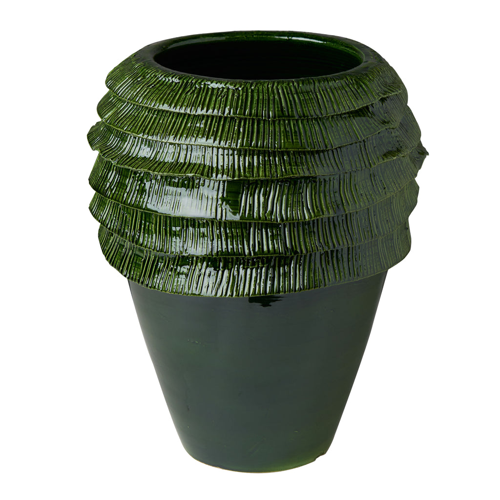 Fringe Vase, Green