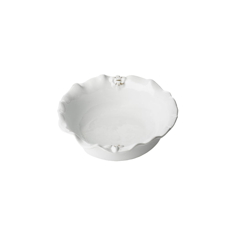240203 Abigails Wholesale Tabletop Ceramics Compotes and Bowls Fleur de Lis Bowl Round Shape Fleur de Lis