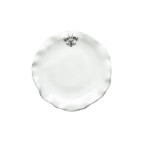 240702 Abigails Wholesale Tabletop Ceramics Dinnerware Fleur de Lis Salad/Dessert Plate Fleur de Lis