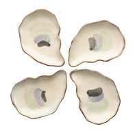 Seaside Oyster Plate, Small, Set of 4