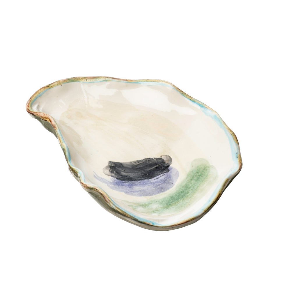 Seaside Oyster Plate, Small, Set of 4