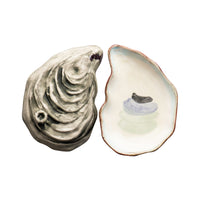 Seaside Oyster Plate, Small, Set of 4