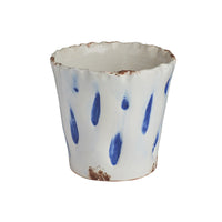 Aegean Cachepot w/ Blue Dots, Large