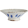 Aegean White Bowl w/ Blue Dots