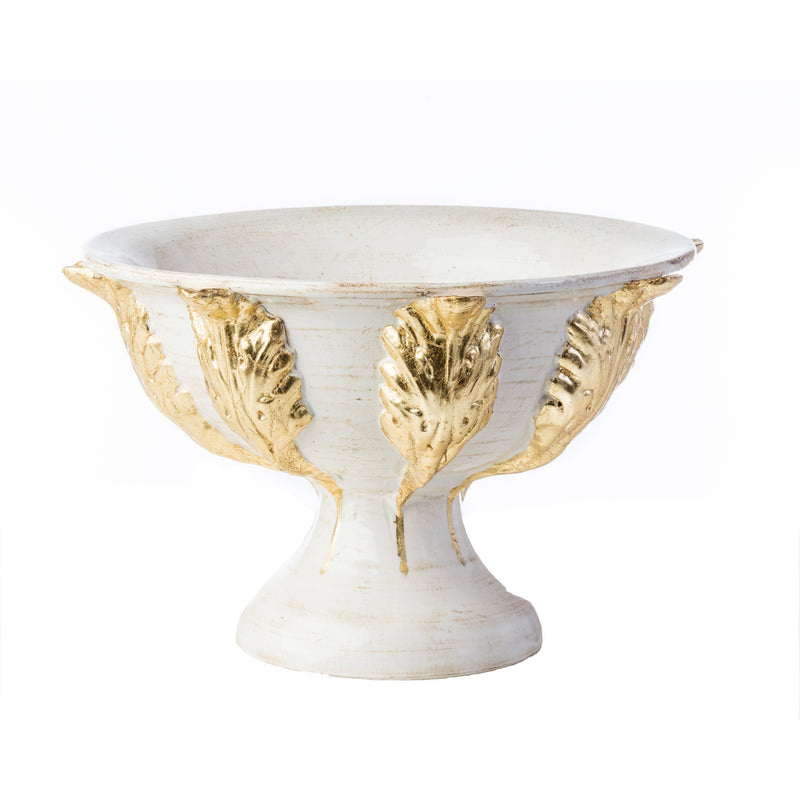 Roma Collection, Gold Acanthus Footed Compote