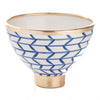 Contempo Collection, Decorative Geometric Ceramic Footed Bowl