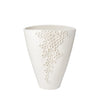260151 Abigails Wholesale Home Décor Ceramics and Terra Cotta Vases Cerchio Vase White Cerchio