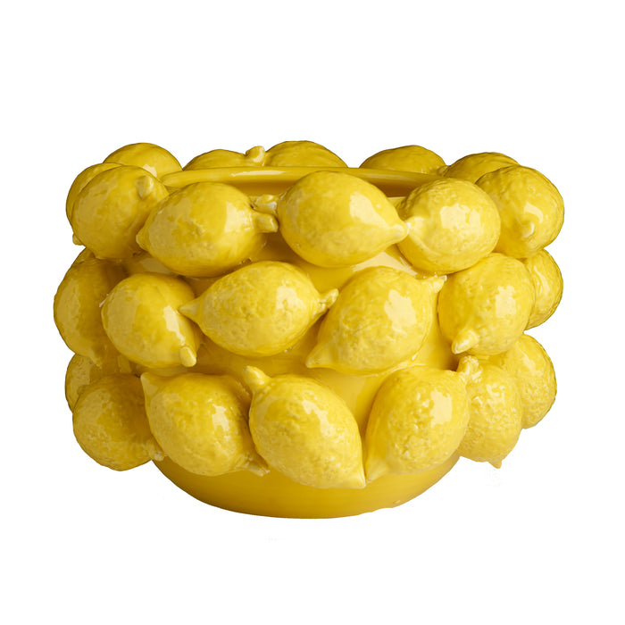 Ceramic Lemon Planter, Yellow