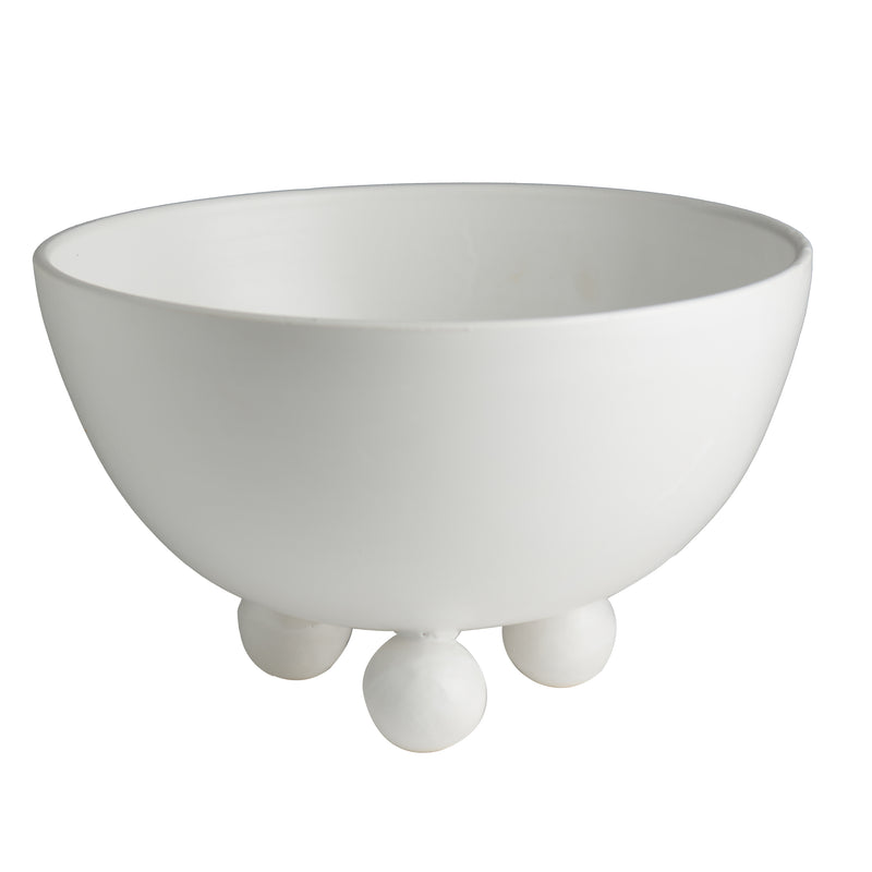 Catalina Footed Bowl, Matte White