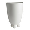 Catalina Footed Vase, Matte White