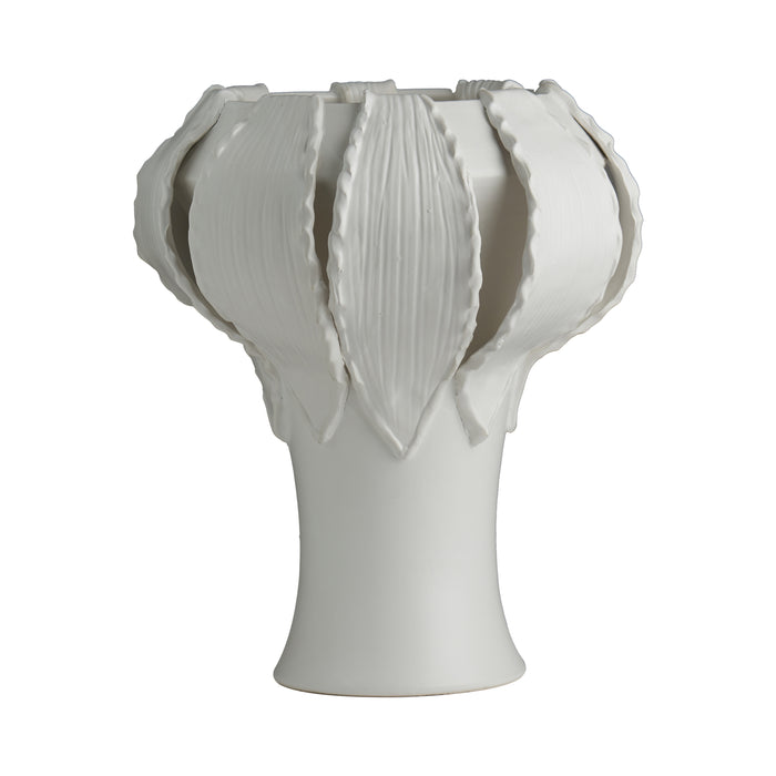 Catalina Garlic Vase, Matte White