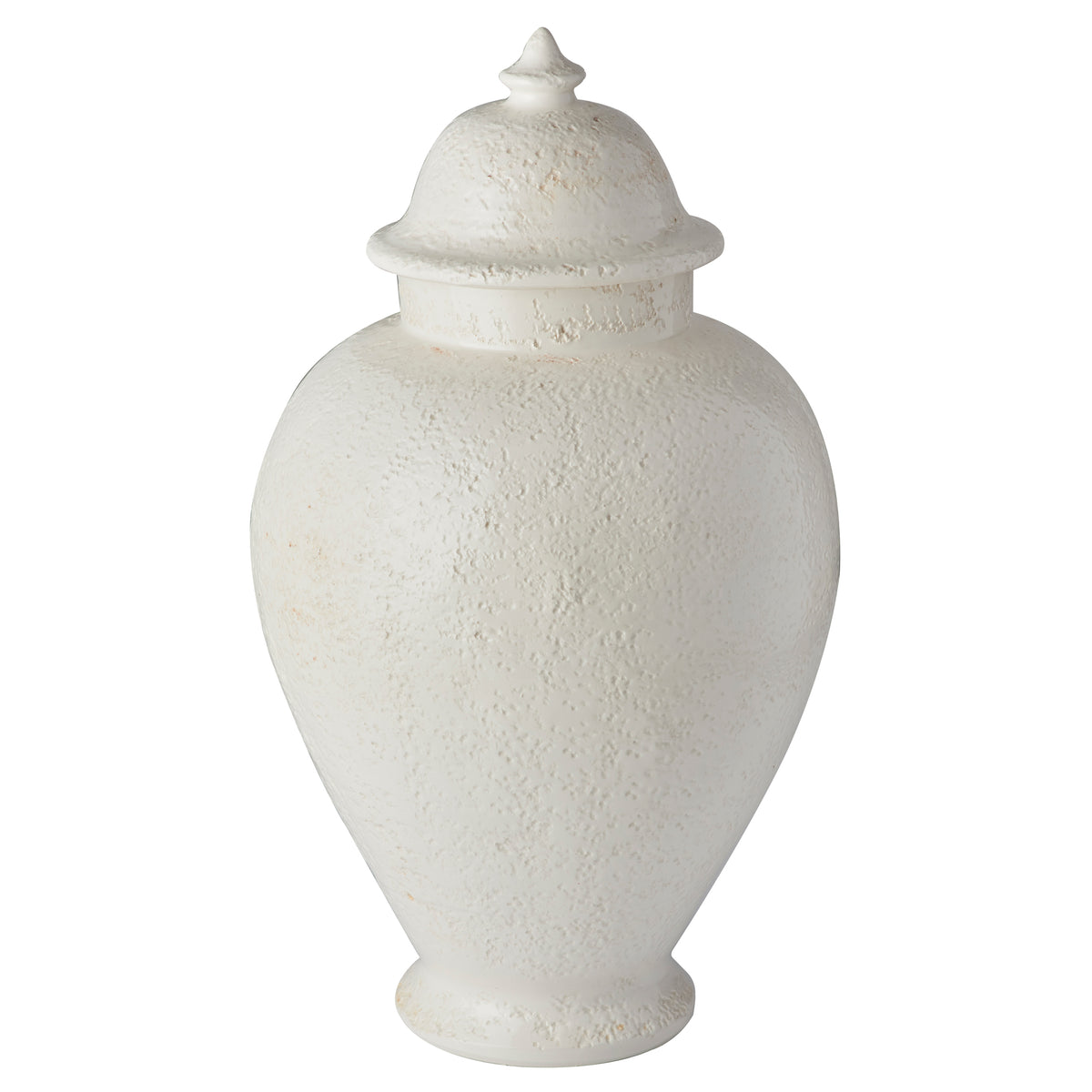 Limone Hammered Urn, White