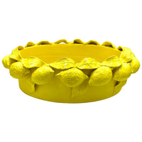 Oval Bowl with Lemons, Yellow