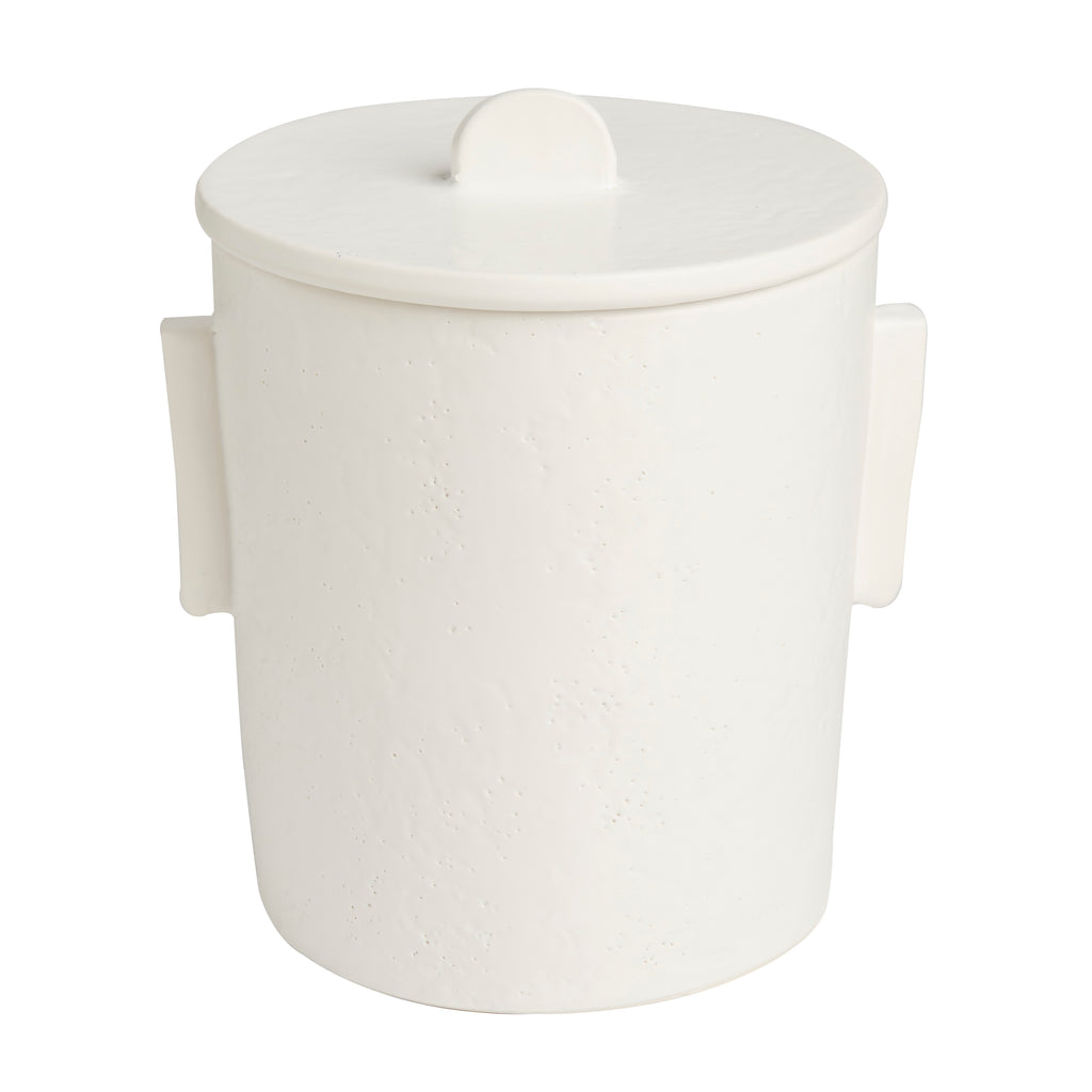 Domino Ice Bucket, Matte White with Lid