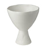 Laguna Footed Compote, Matte White, Large