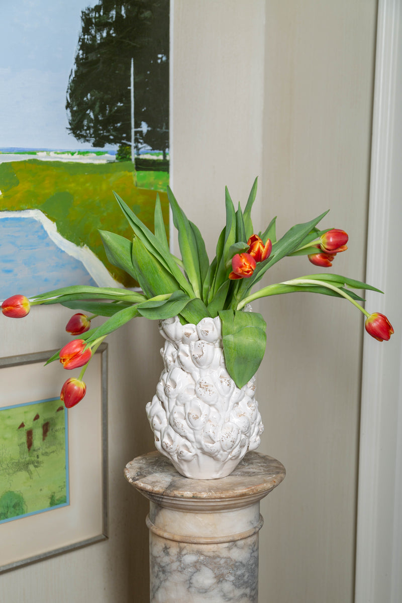 Les Fleur Tulip Vase, Ivory