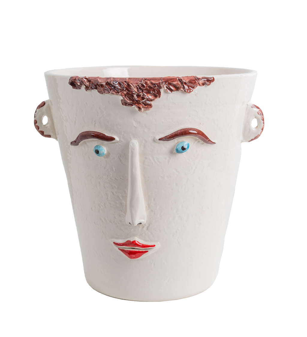 Male Decorated Vase / Ice Bucket