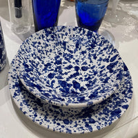 Taverna Speckled Soup Bowl, Cobalt/White