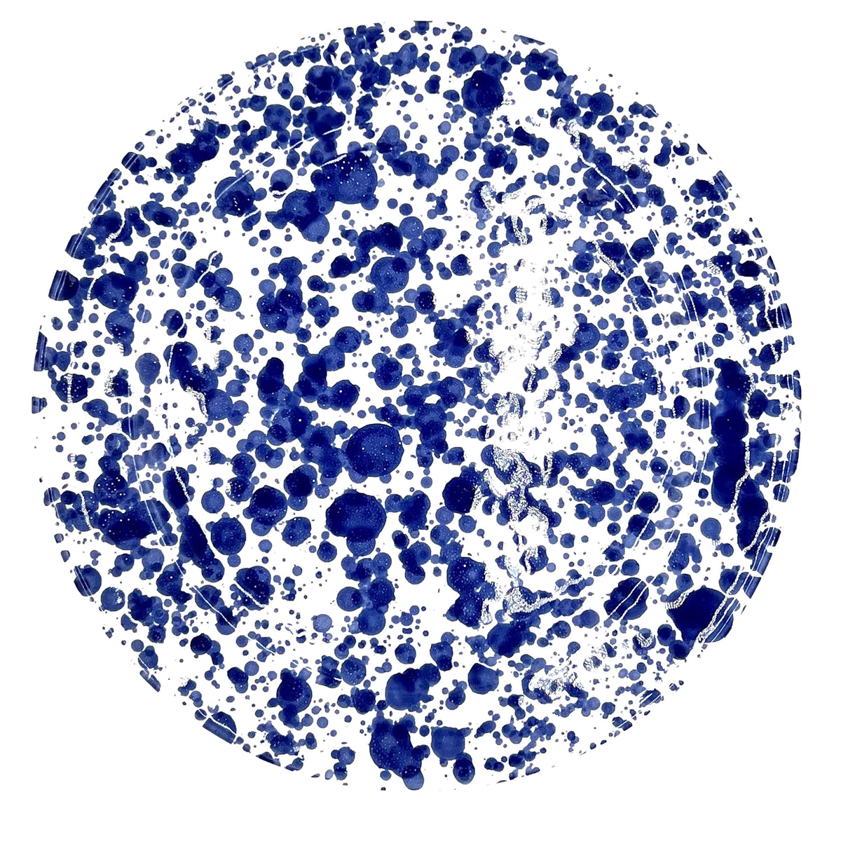 Taverna Speckled Dinner Plate, Cobalt/White, Set of 4