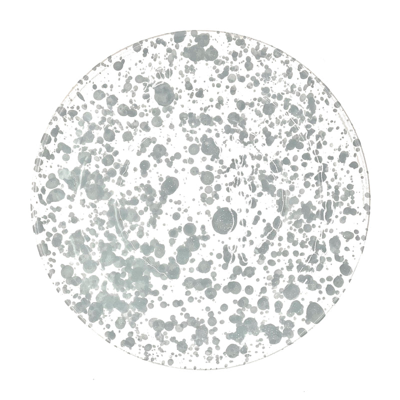 Taverna Speckled Dinner Plate, Gray/White, Set of 4