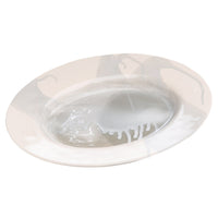 400361 Abigails Wholesale Tabletop Ceramics Platters Splash Ceramic Platter Gray and White Splash