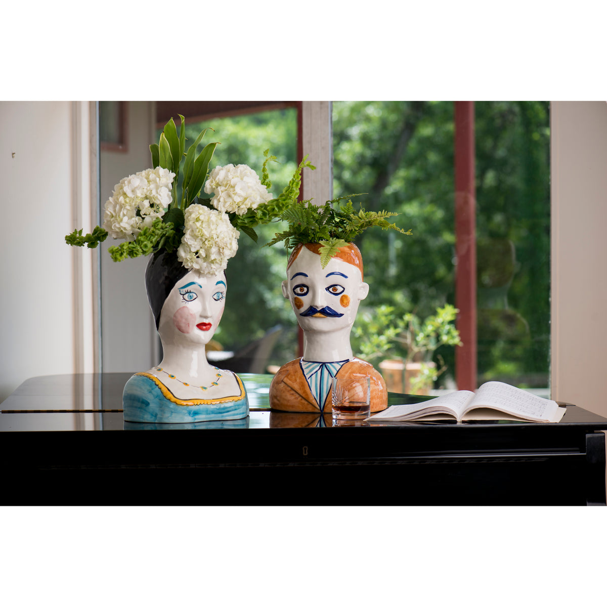 Gabriel Painted Head Vase