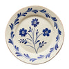 Casa Nuno Blue and White Dinner Plate, 3 Flowers/Vines