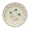 Casa Nuno Green and White Dinner Plate, 3 Flowers/Vines