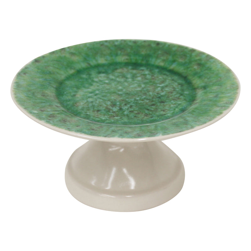 Bali Footed Cake Plate, Green, Small
