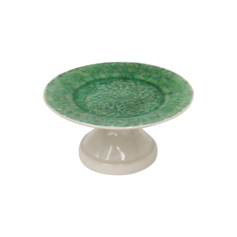 Bali Footed Cake Plate, Green, Large