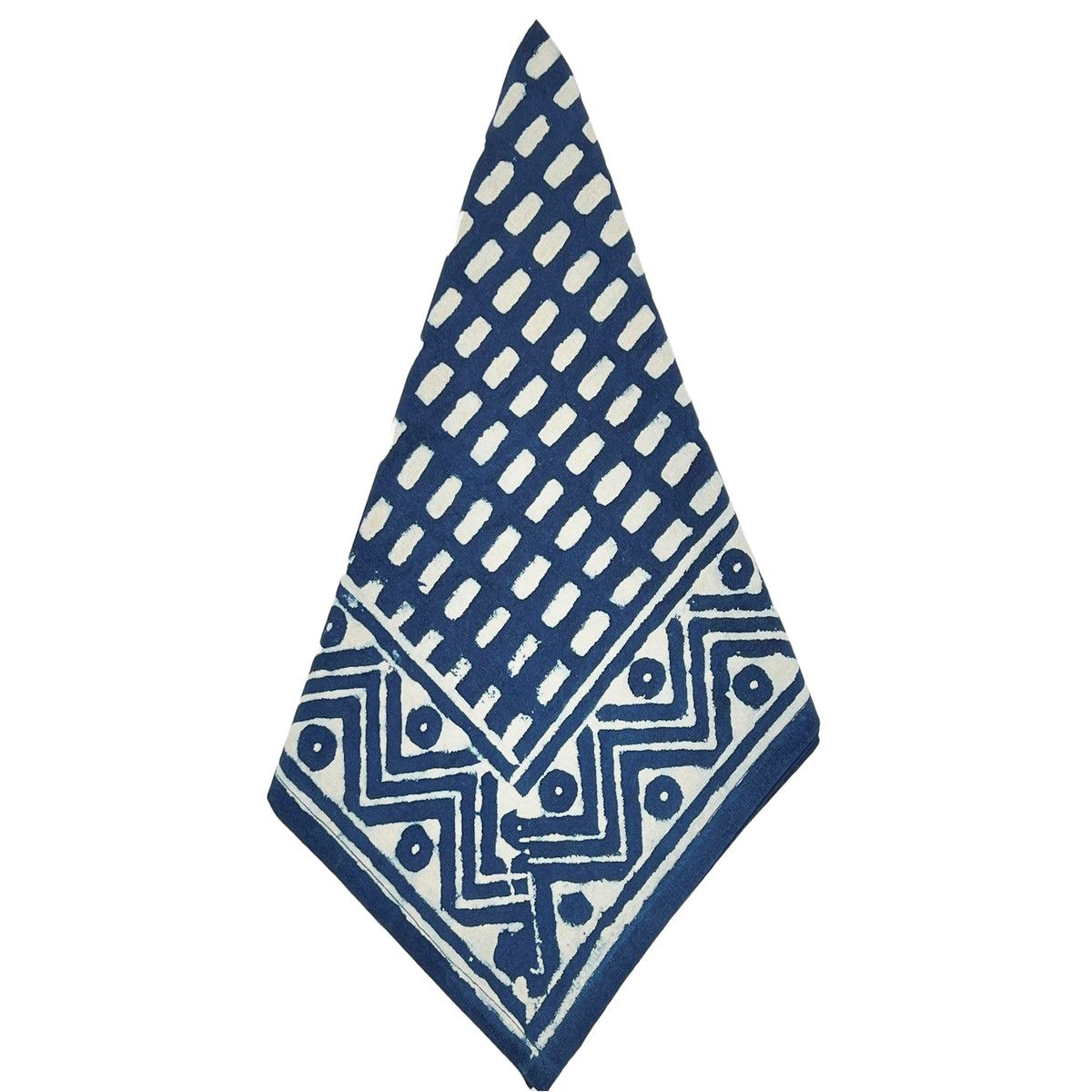 Cabana Napkin, Indigo Zigzag