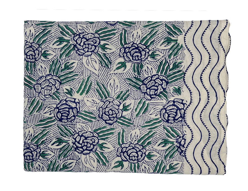 Veranda Tablecloth, Violet Design, Large