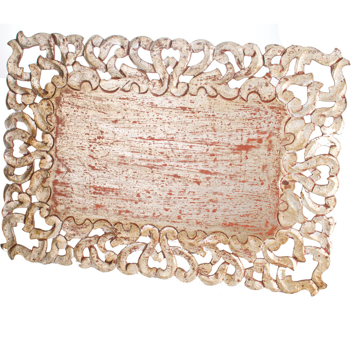 Vendome Placemat, Rectangular Shape, Silver, Set of 4