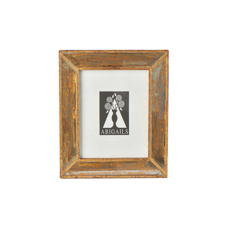 Wood Frame with Antiqued Mirror, Small