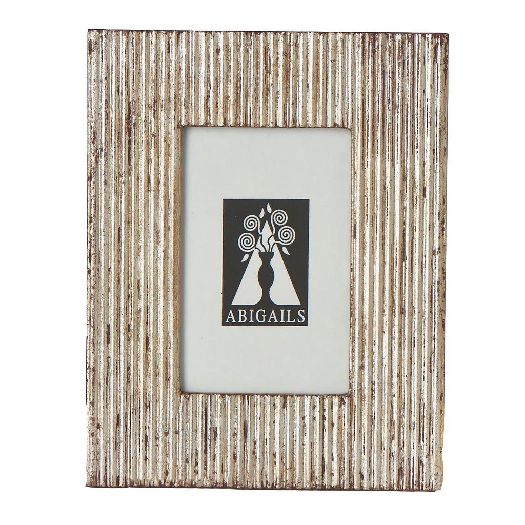 Frame, Carved Wood w/ Silver Finish
