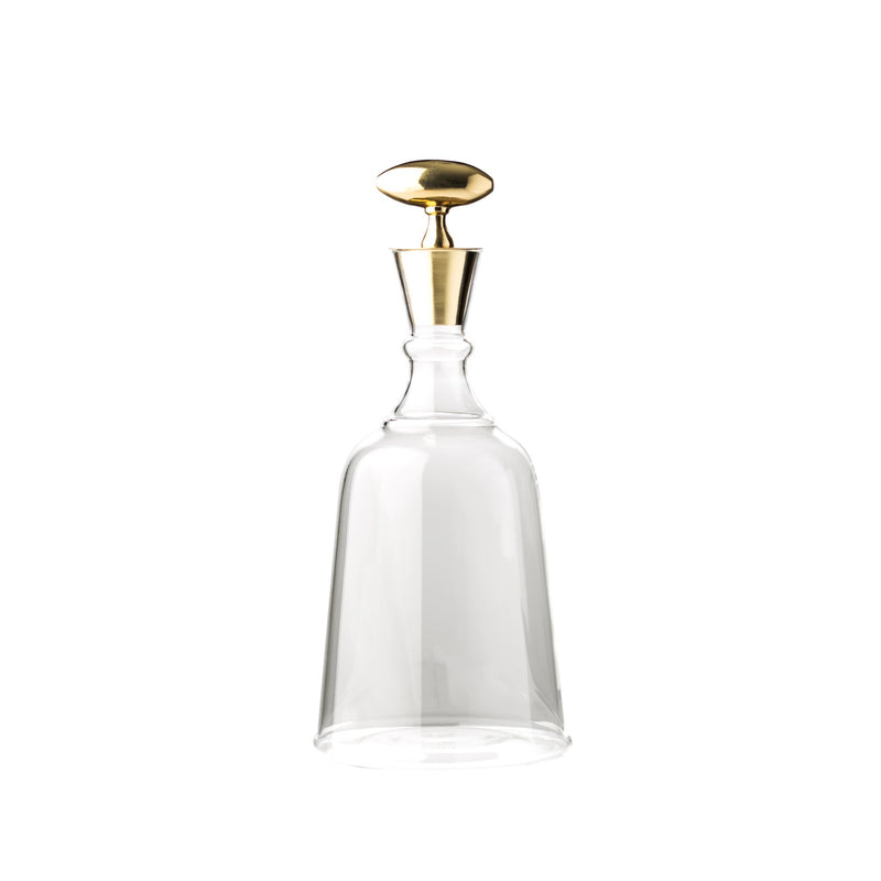 547409 Abigails Wholesale Tabletop Glassware Decanters Chalet Brass Top Decanter Large Chalet