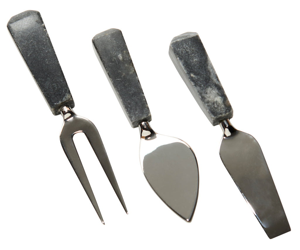 Formaggio Black Stone Knives, Set/3