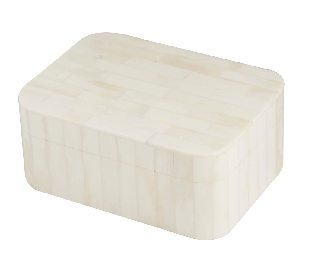 Ivory Bone Inlaid Box, Small