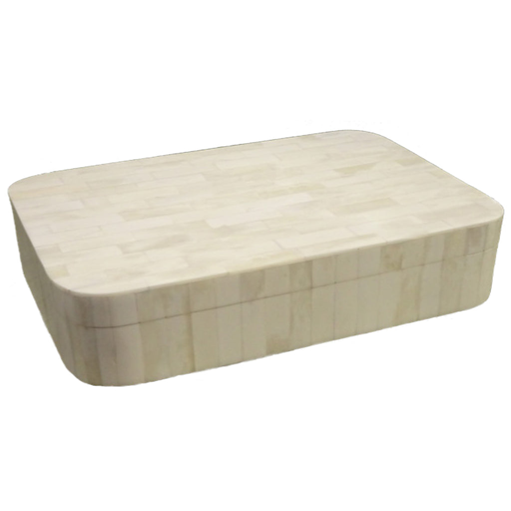 Ivory Bone Inlaid Box, Large