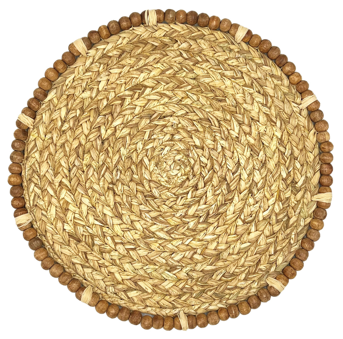 Straw Placemat, Braided Stubble