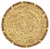 Straw Placemat, Braided Stubble