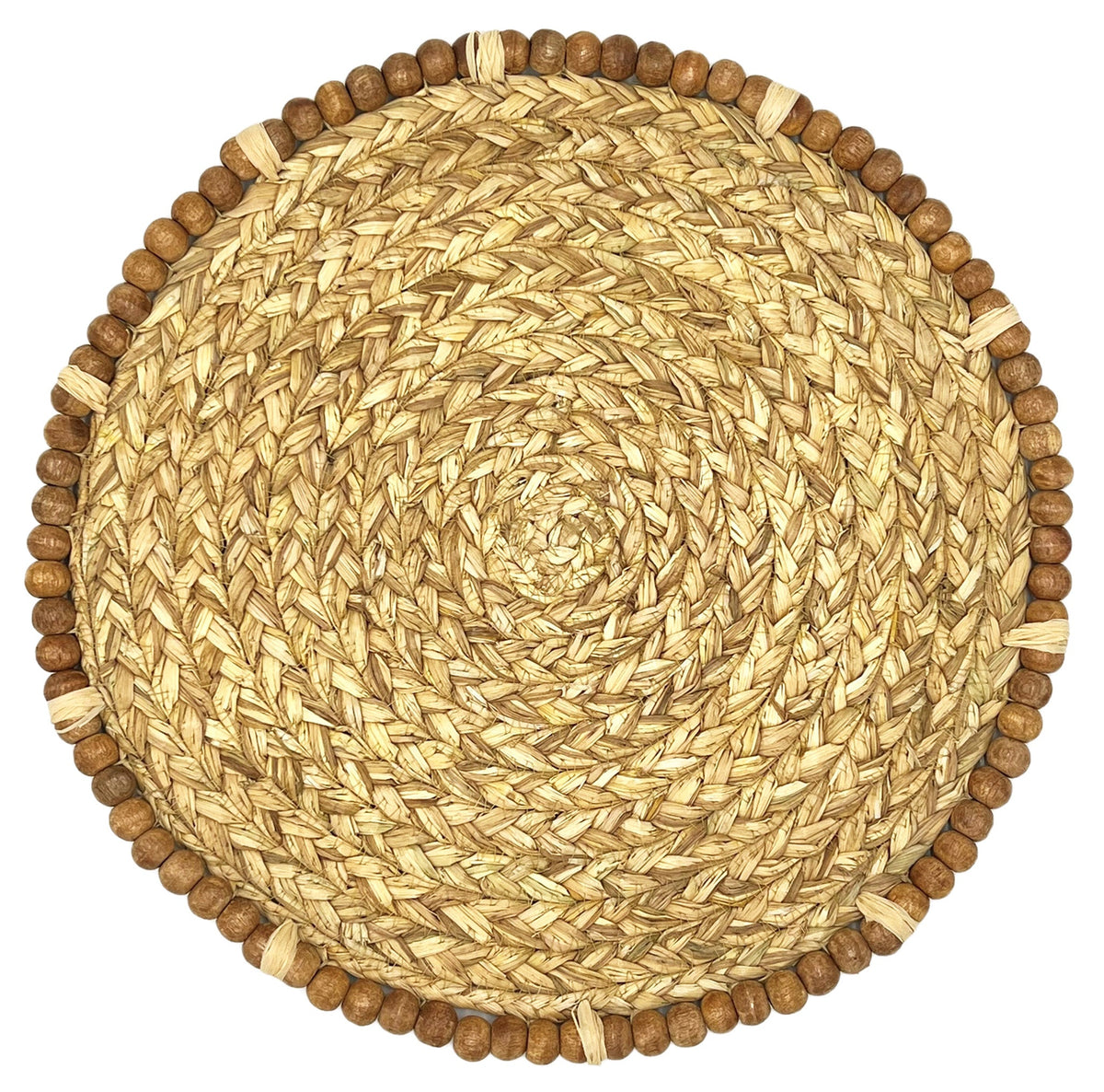 Straw Placemat, Braided Stubble, Set of 4