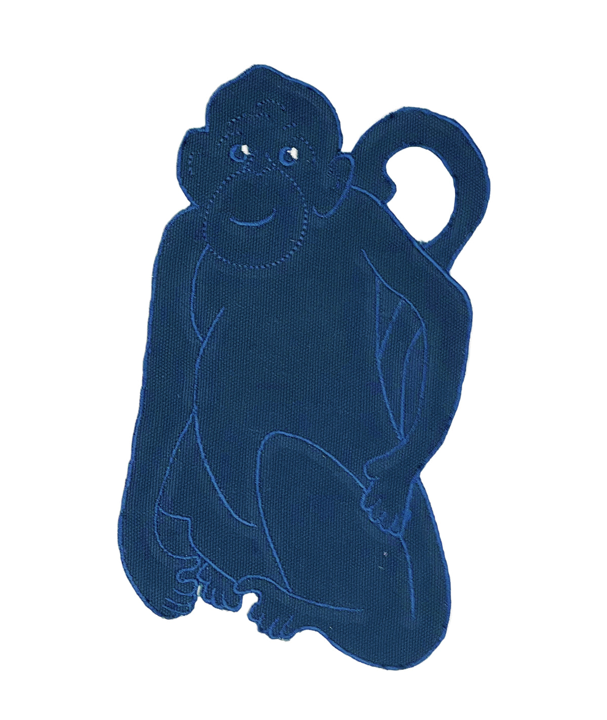 Monkey Cocktail Napkin, Navy