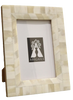 Inlaid Frame, Cream Bone, 4X6 Photo